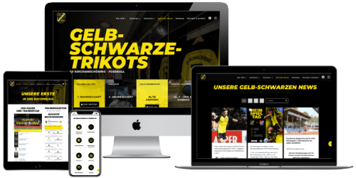 Projekt SV Kirchanschöring gelb schwarze trikots