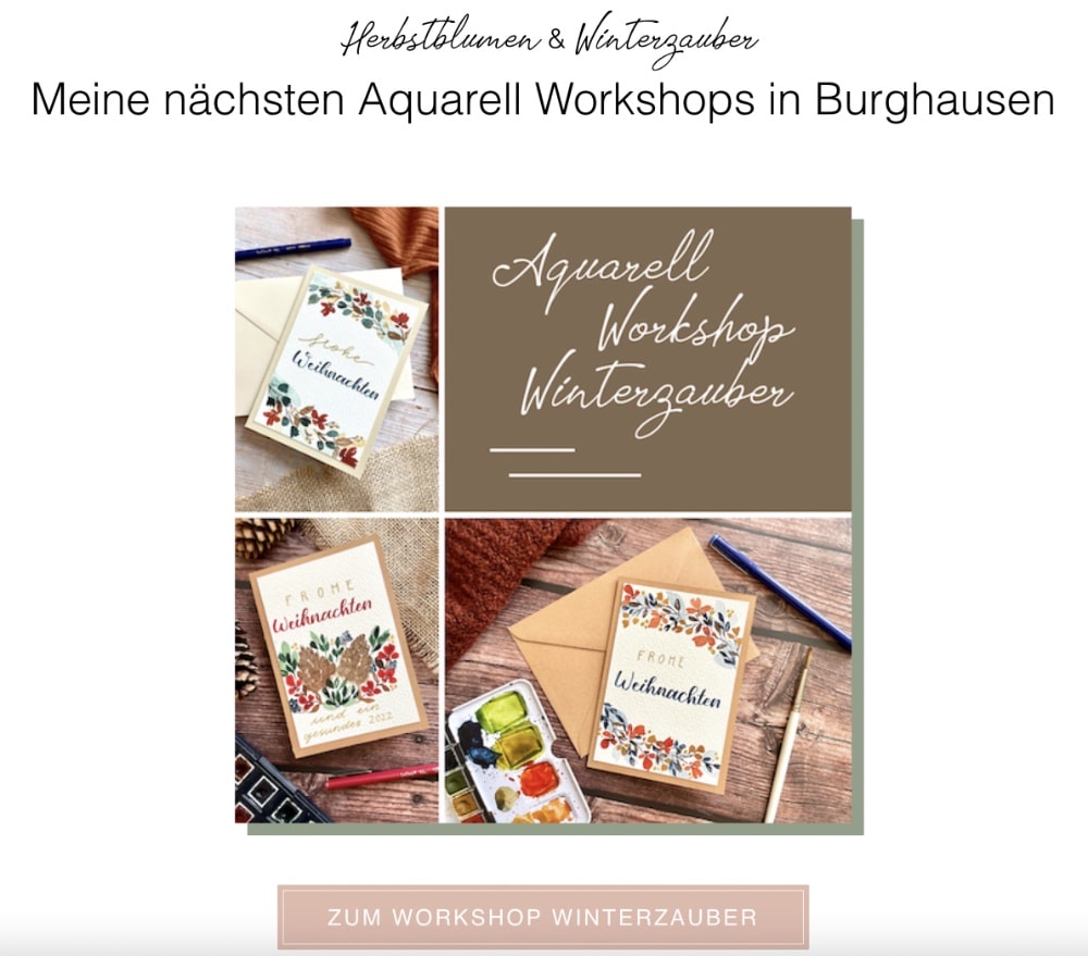 Watercolor & Handlettering Workshops