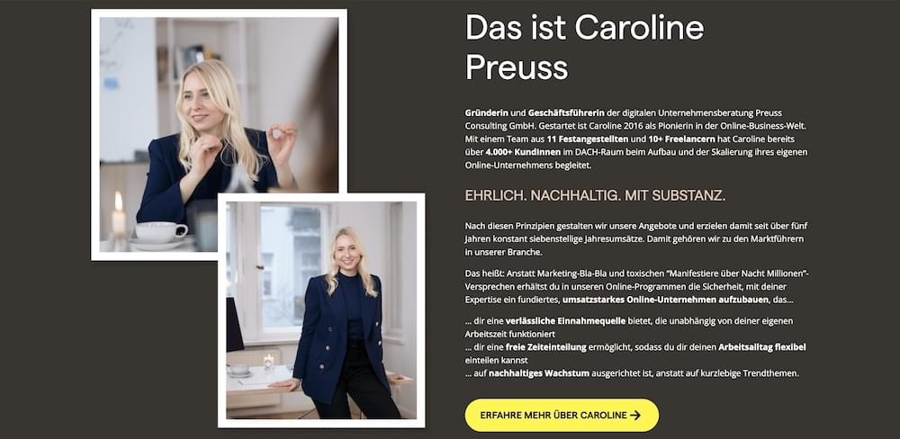 Das ist Caroline Preuss Das ist Caroline Preuss