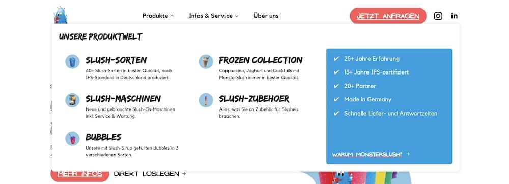 MonsterSlush Mega Menu MonsterSlush Mega Menu