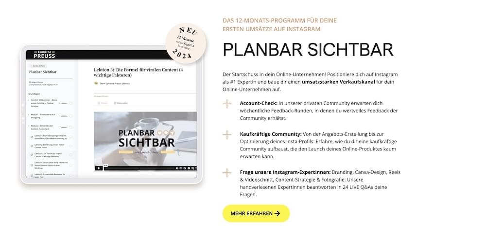 Planbar Sichtbar Programm Planbar Sichtbar Programm