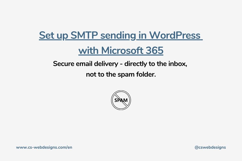 Set up SMTP sending in WordPress with Microsoft 365